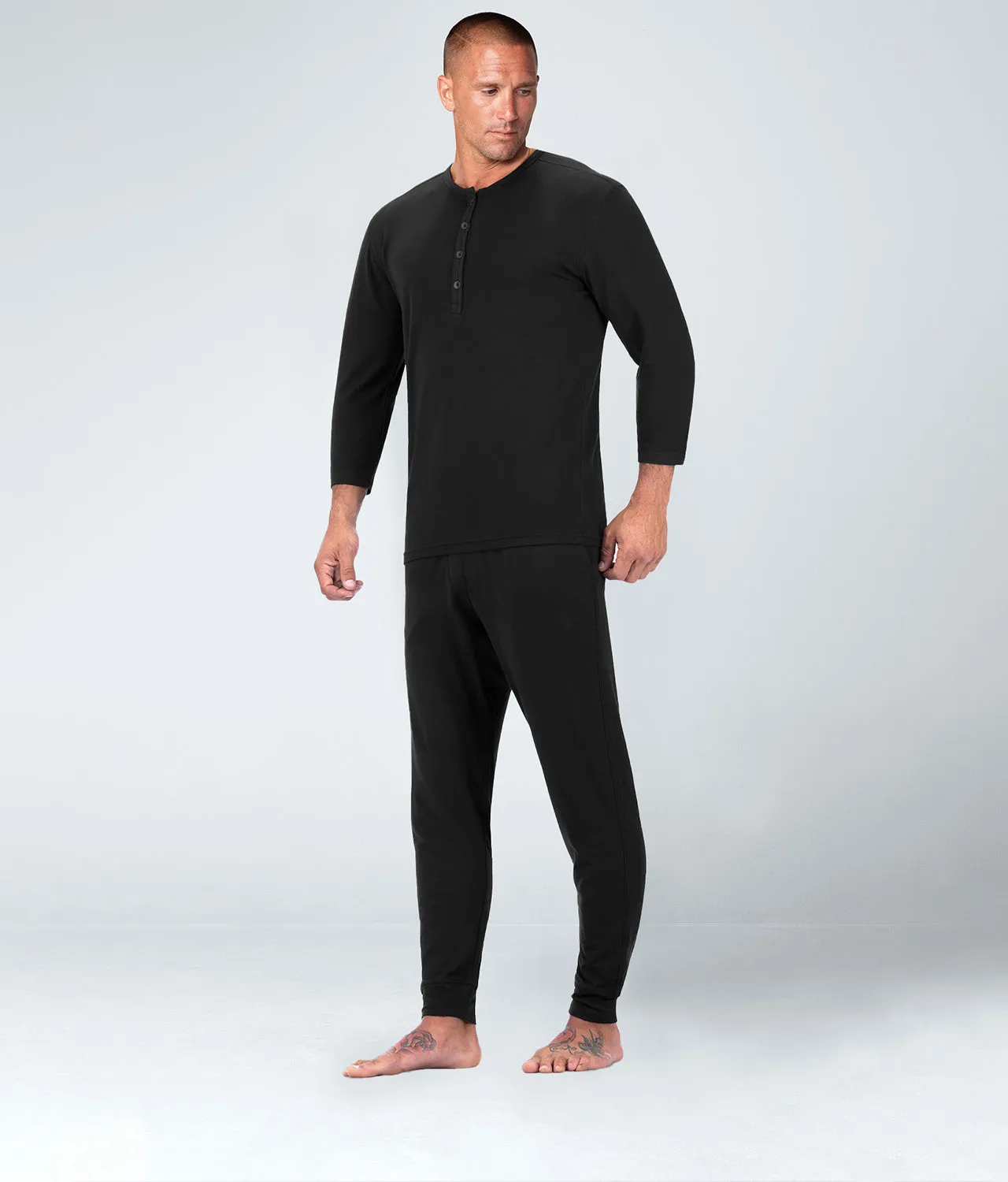 102 . Regular-Fit Athlete Recovery Sleepwear - Black