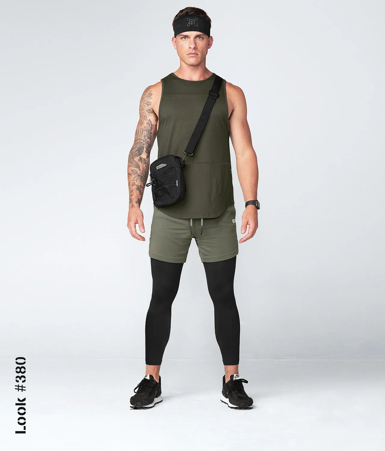 1550 . Viscose Regular-Fit Tank Top - Military Green