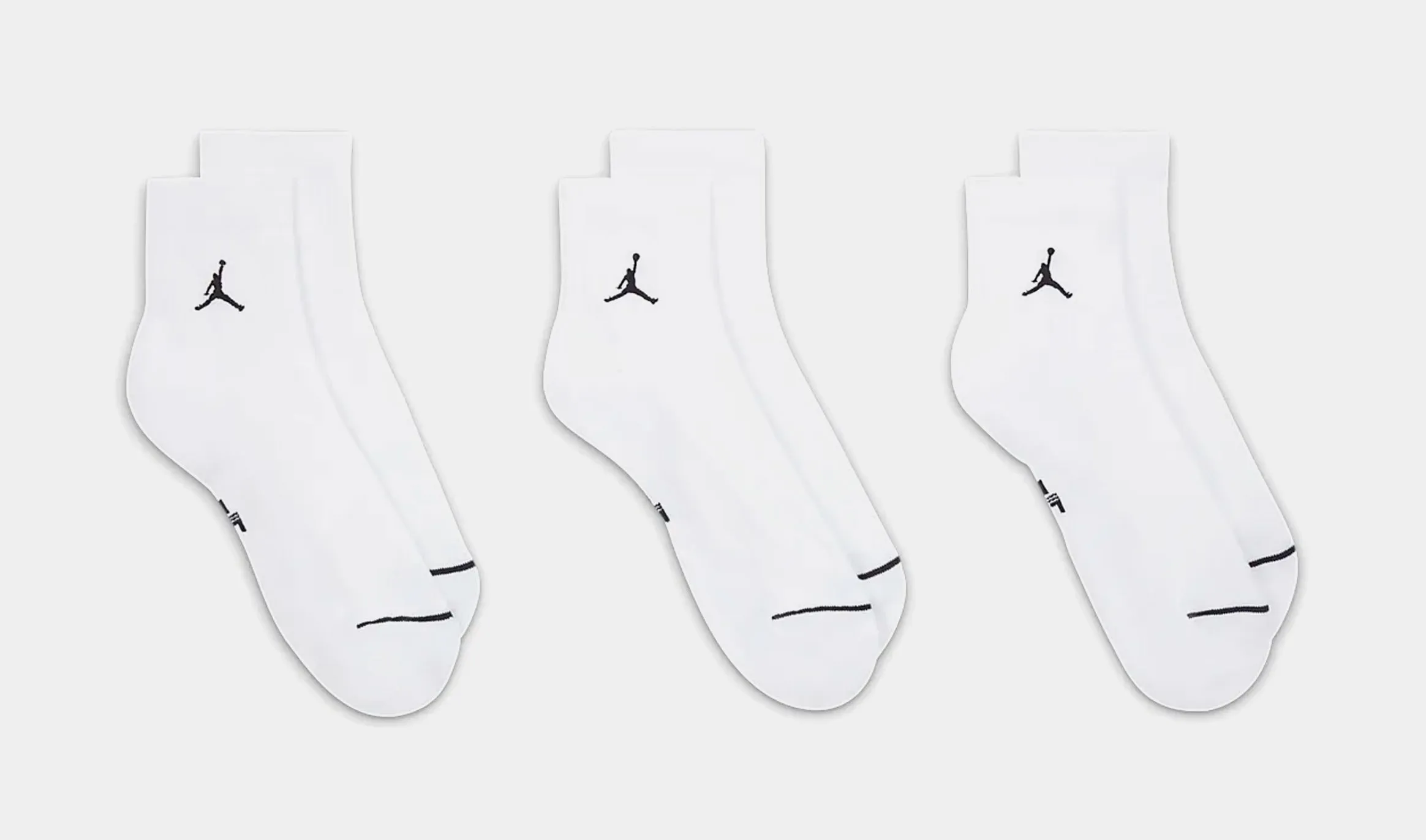 3 pack Ankle Mens Socks (White)