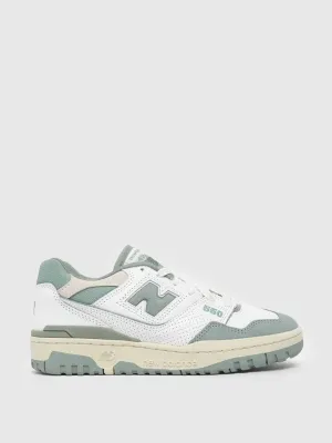 550 trainers in white & green