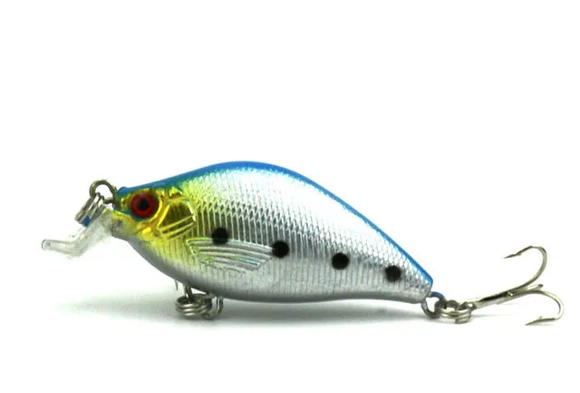 6.5cm 8.4g Artificial Bass Fishing Lures 3d Fish Eye Hard Plastic Laser Crank Bait Reflective Fake Lure Baits CB015