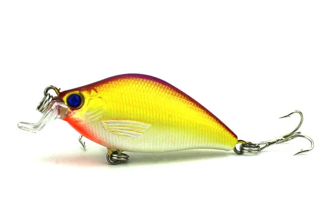 6.5cm 8.4g Artificial Bass Fishing Lures 3d Fish Eye Hard Plastic Laser Crank Bait Reflective Fake Lure Baits CB015