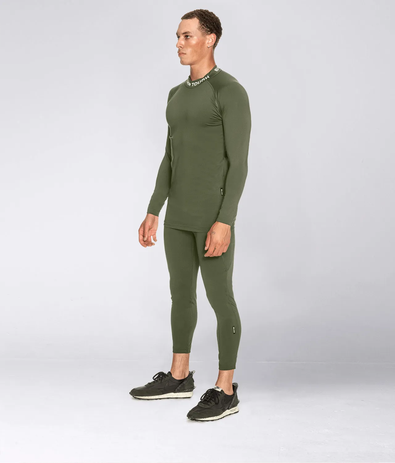 9600 . Compression Regular-Fit Shirt - Military Green