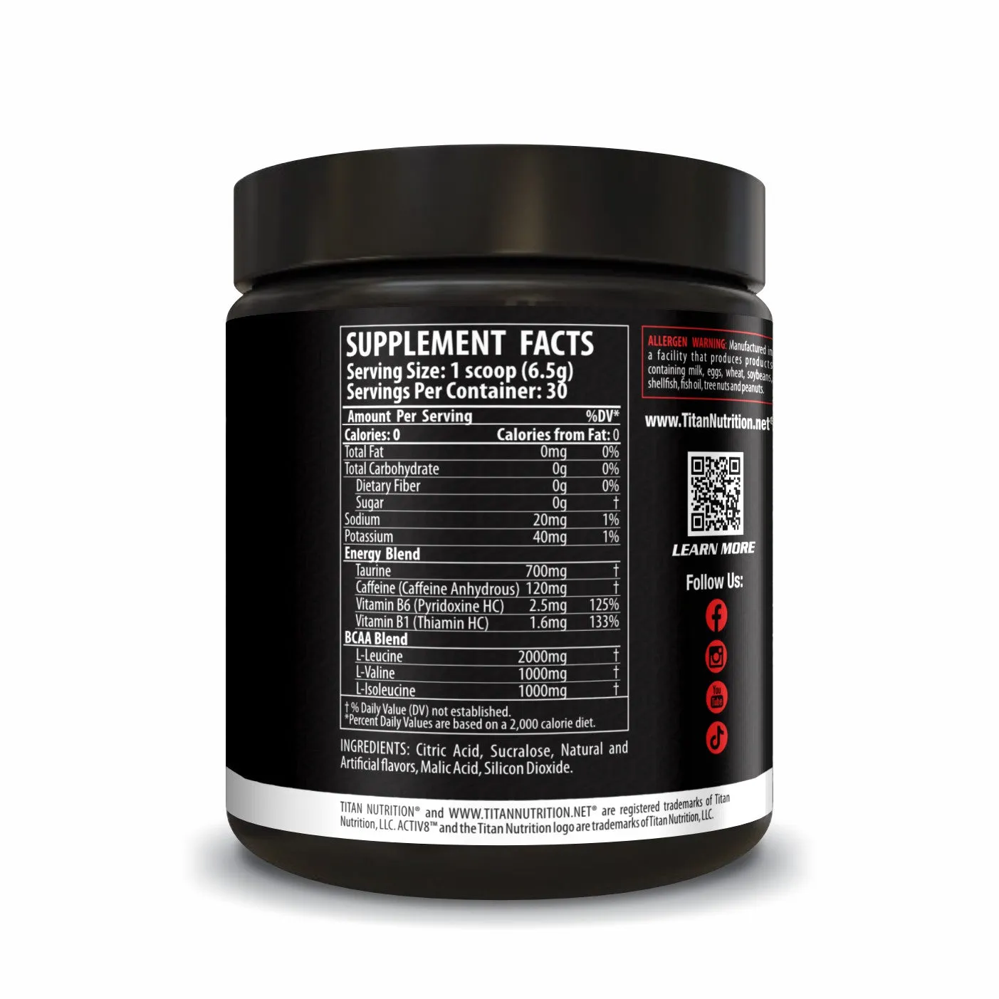 ACTIV8™ - Sustained Energy & Mental Focus Formula