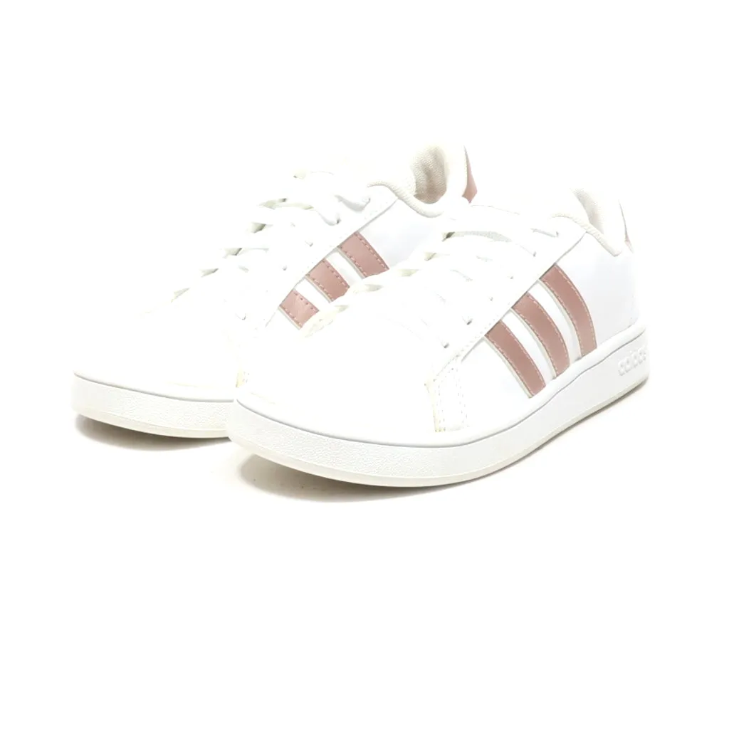 Adidas Grand Court Lifestyle Tennis Sneakers Leather White Colour For Kids