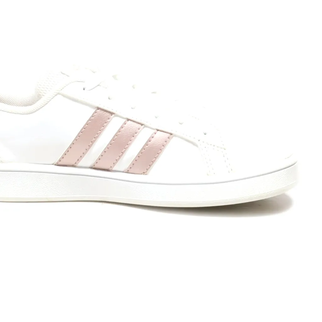 Adidas Grand Court Lifestyle Tennis Sneakers Leather White Colour For Kids