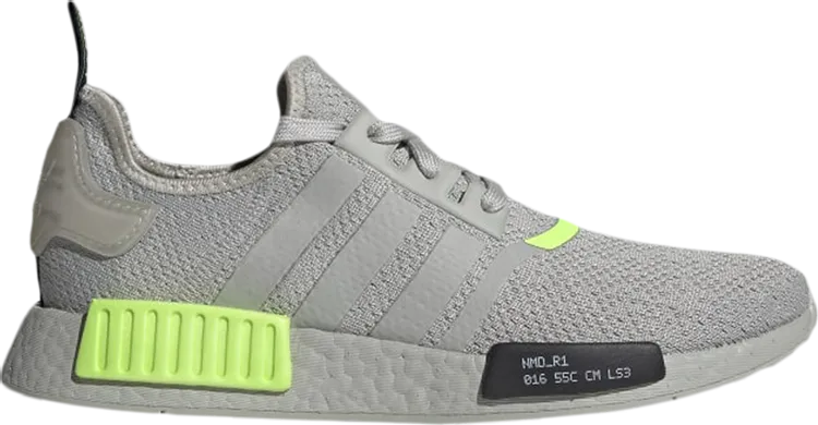 Adidas NMD_R1 'Signal Green' sneakers, gray