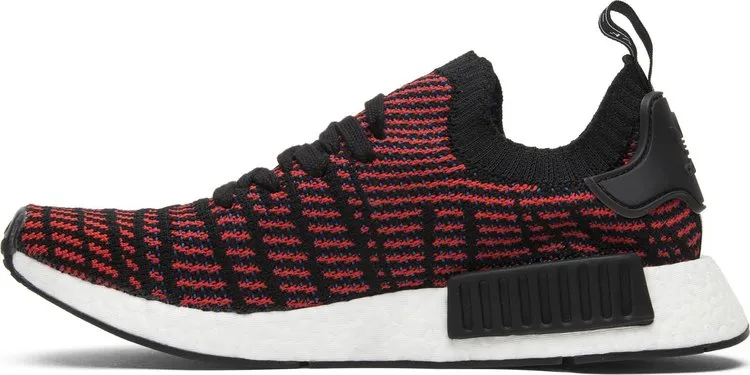 Adidas NMD_R1 STLT Primeknit 'Red Solid' sneakers, red