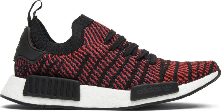 Adidas NMD_R1 STLT Primeknit 'Red Solid' sneakers, red