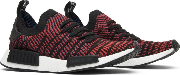 Adidas NMD_R1 STLT Primeknit 'Red Solid' sneakers, red