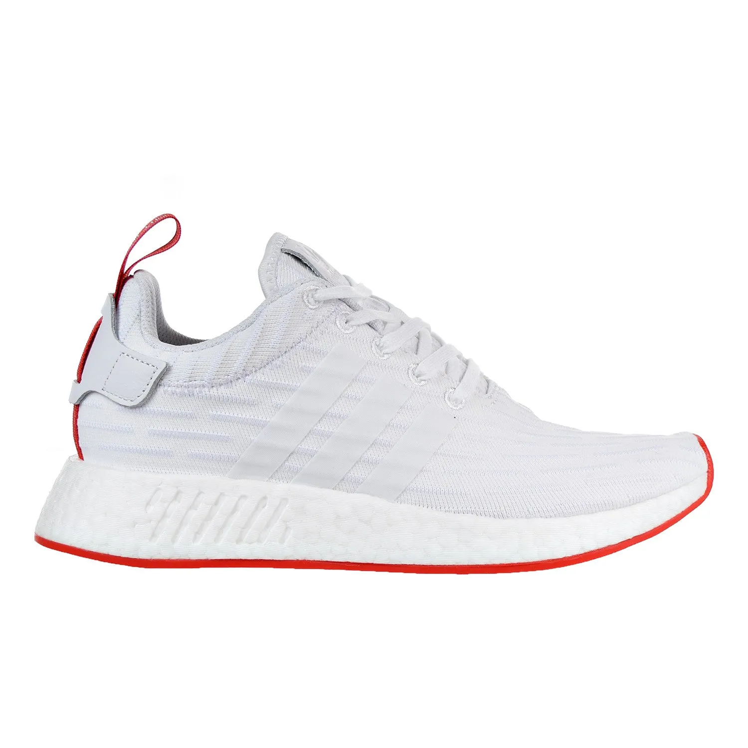 Adidas NMD_R2 Primeknit Men's Shoe White/Core Red