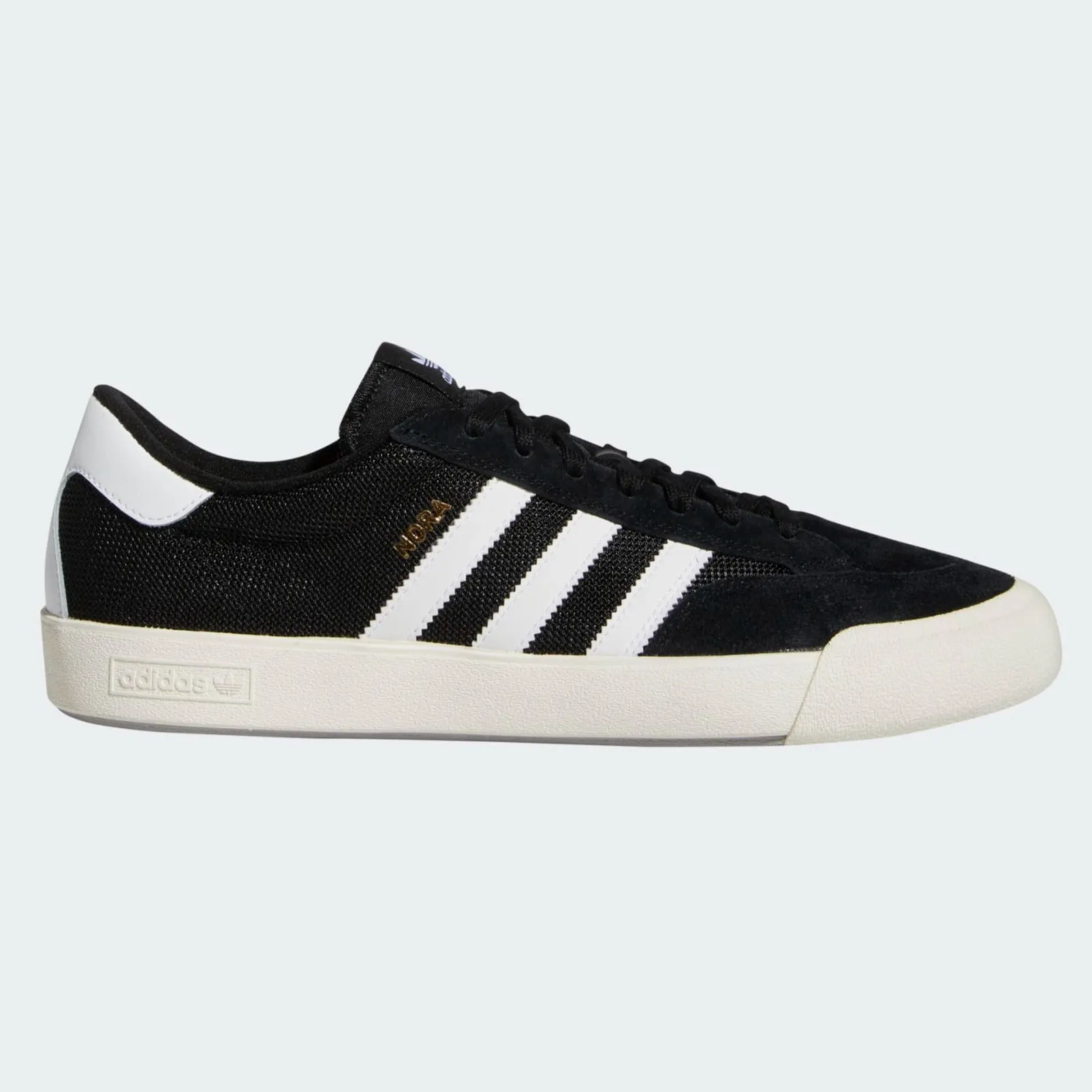 Adidas Nora Skateboard Shoe - Black/White/Grey Two