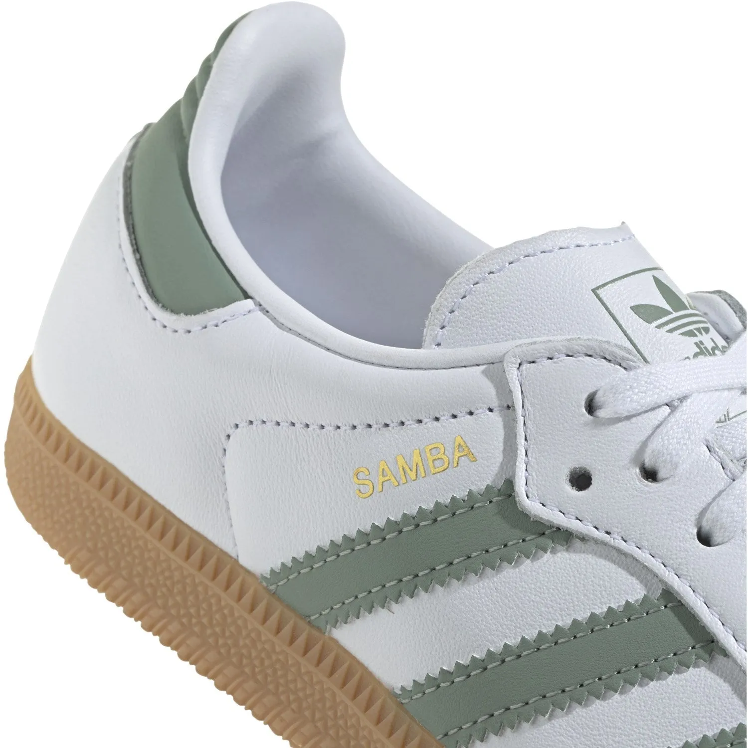 adidas Originals Ftwr White/Silver Green/Gum 3 Samba Og J Sneakers