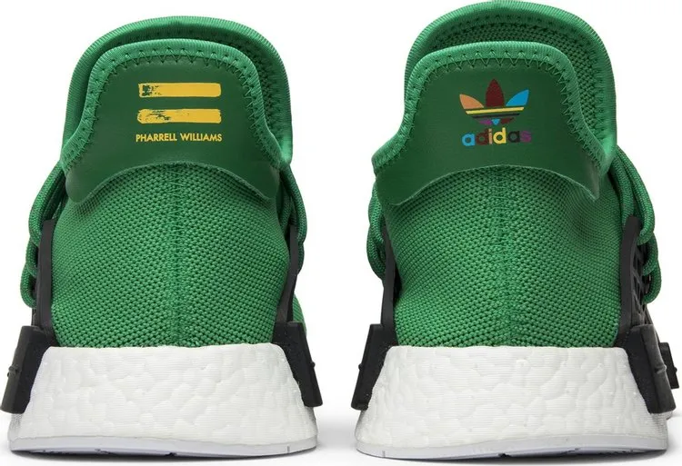 Adidas Pharrell x NMD Human Race 'Green' Sneakers, Green