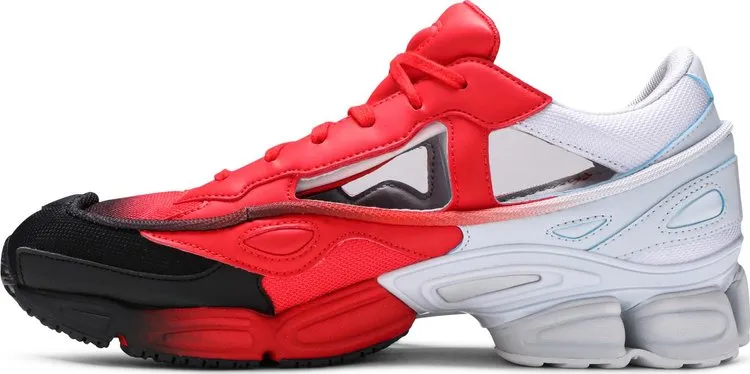 Adidas Raf Simons x Ozweego Replicant 'Red Halo Blue' Sneakers, Red