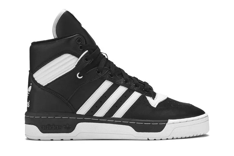 Adidas Rivalry Hi 'Black White' Sneakers, Black