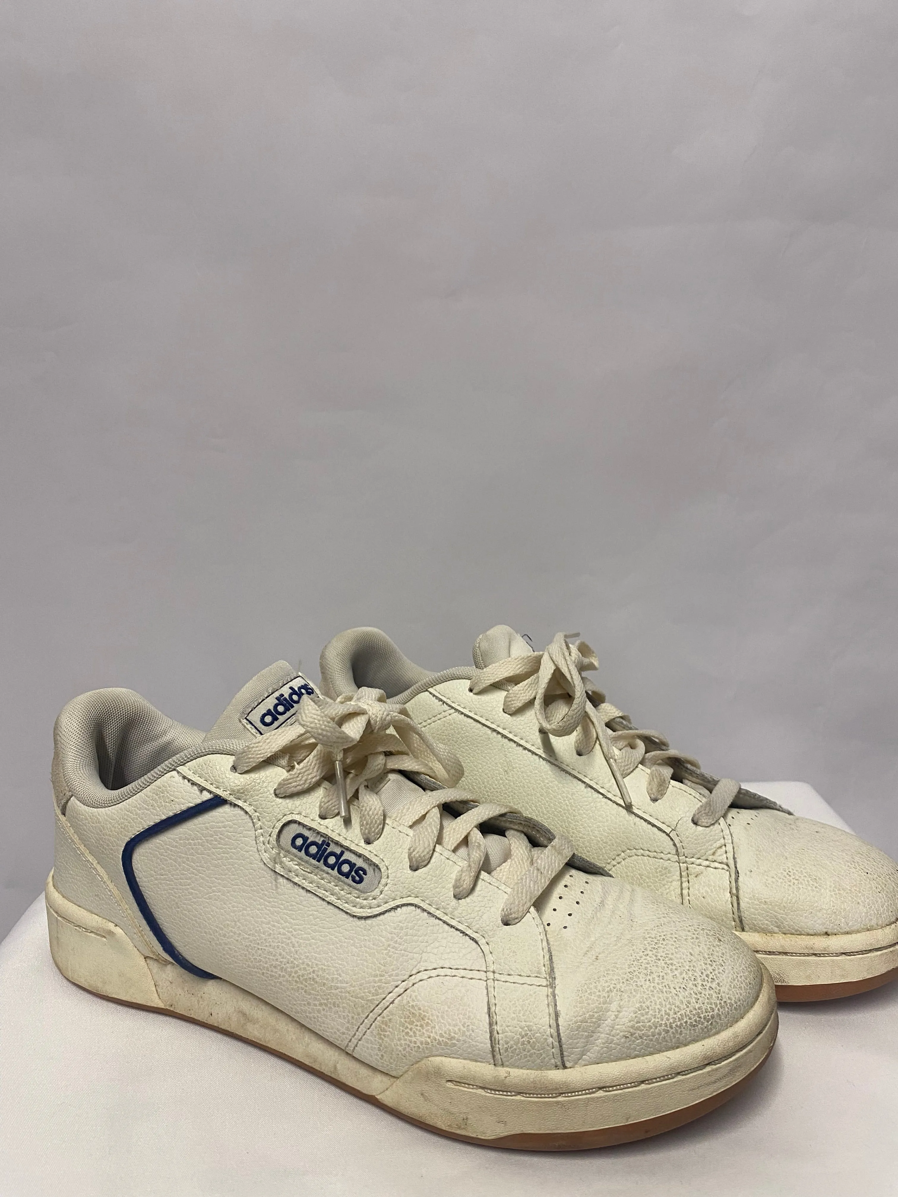 Adidas Roguera White and Blue Retro Leather 8.5