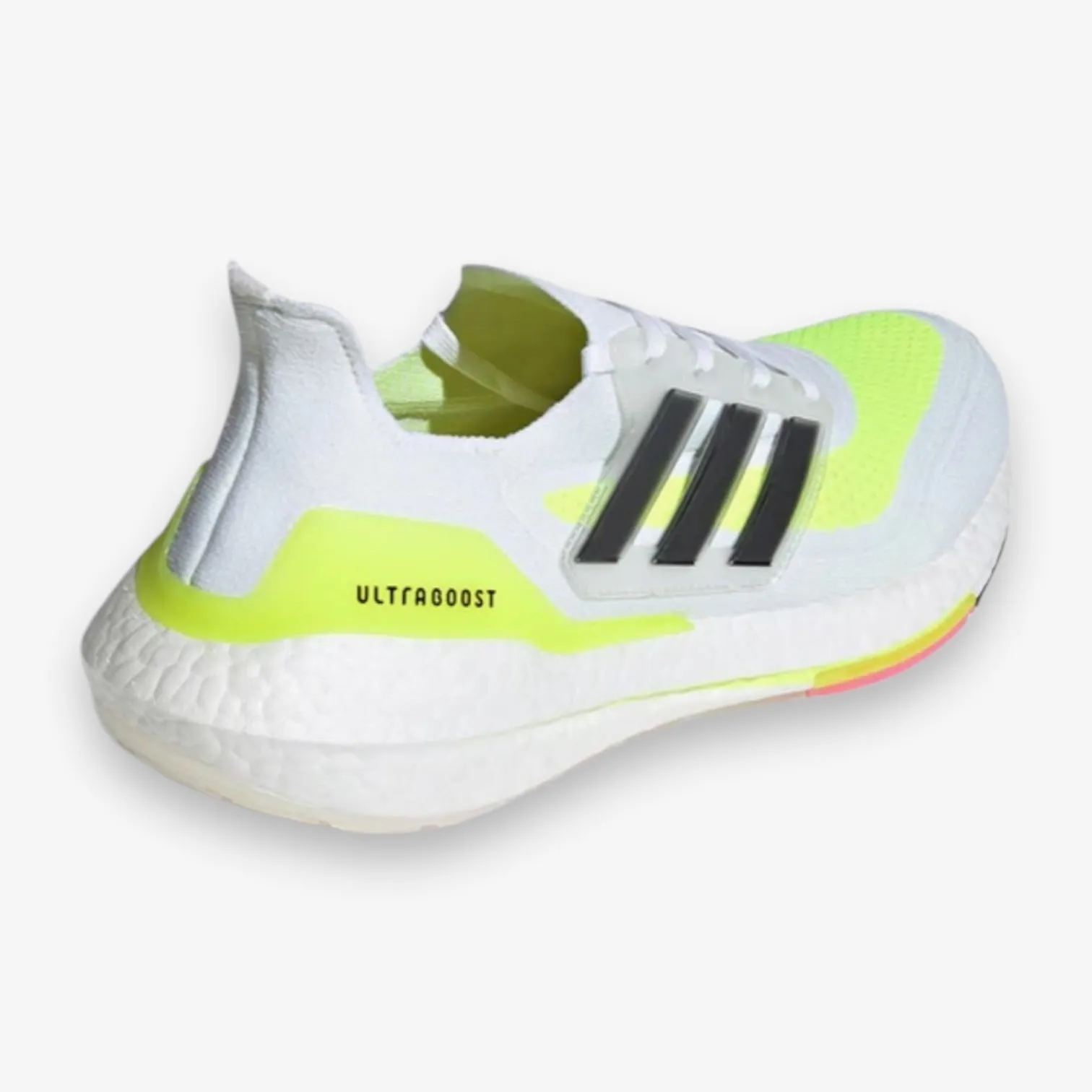 Adidas Ultraboost 21 white neon FY0377