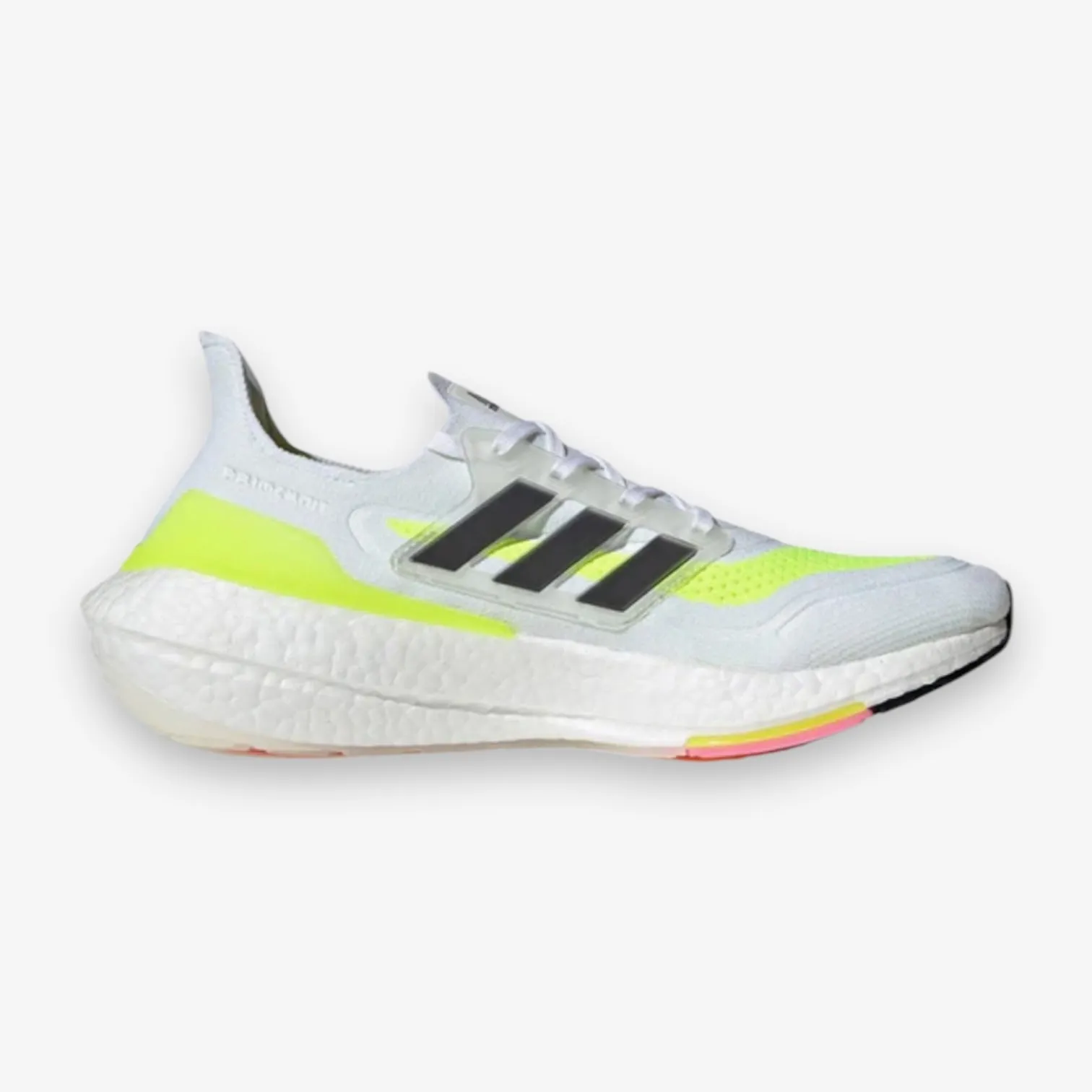 Adidas Ultraboost 21 white neon FY0377