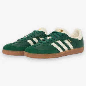 Adidas Womens Samba OG Green Cream Gold IE0872