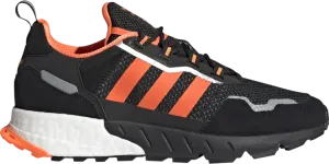 Adidas ZX 1K Boost 'Black Solar Orange' Sneakers, Black