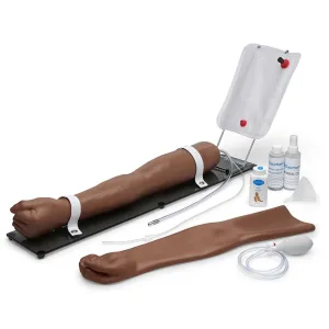 Advanced Multipurpose Venous Training Arm For IV, IM, and Sub-Q Practice, Right Arm, Dark