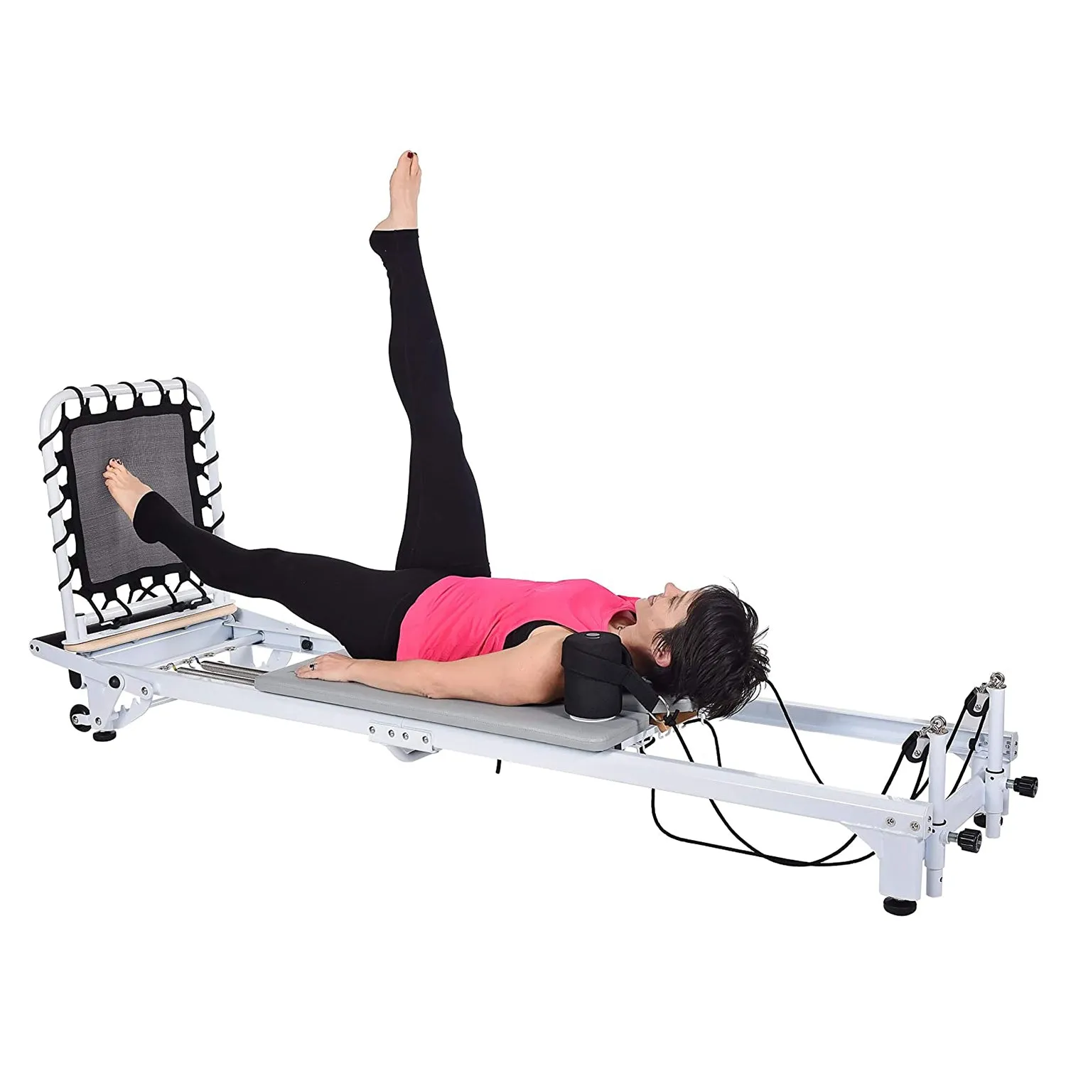 AeroPilates Precision Series Reformer Machine for Home Workouts, White (Used)