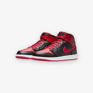 Air Jordan 1 Mid GS Black Fire Red White Grade School DQ8423-060