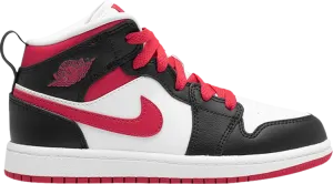 Air Jordan 1 Mid PS White Very Berry sneakers, white