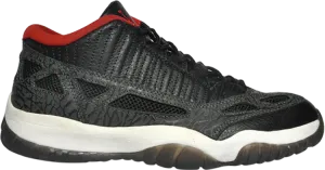 Air Jordan 11 Retro Low IE Black Charcoal Red 2003 sneakers, black