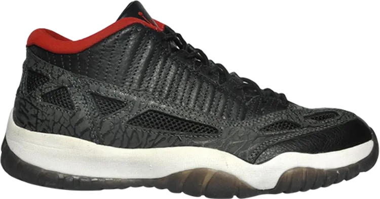 Air Jordan 11 Retro Low IE Black Charcoal Red 2003 sneakers, black