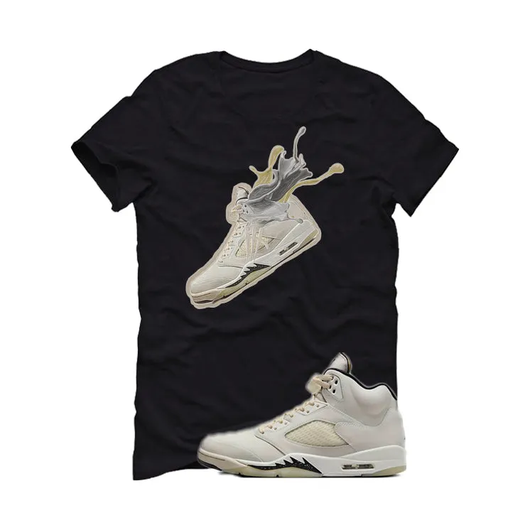 Air Jordan 5 SE Sail Black T-Shirt (Splash 5)| illcurrency