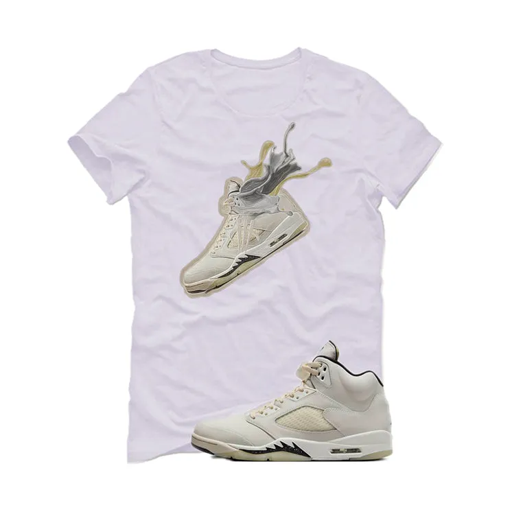 Air Jordan 5 SE Sail White T-Shirt (Splash 5)| illcurrency