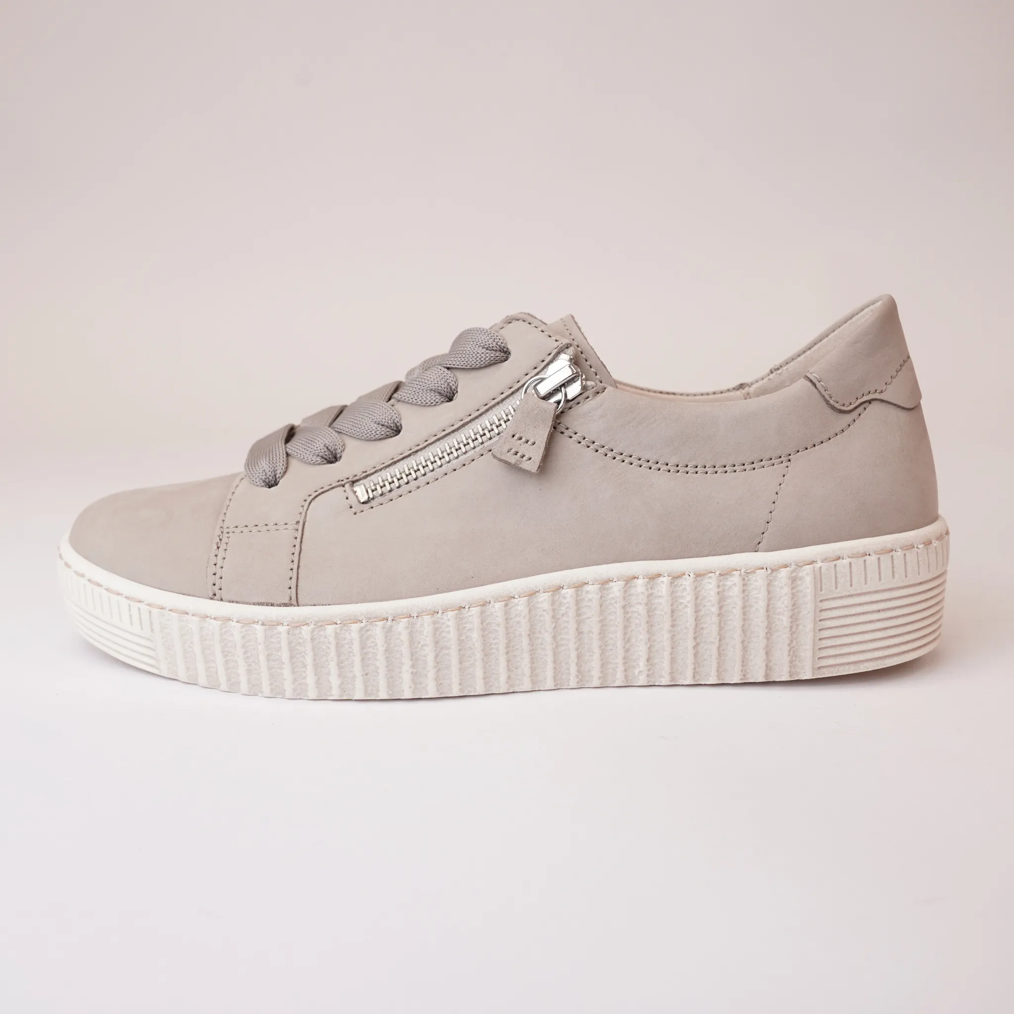 Amelia Linen Nubuck Leather Sneakers