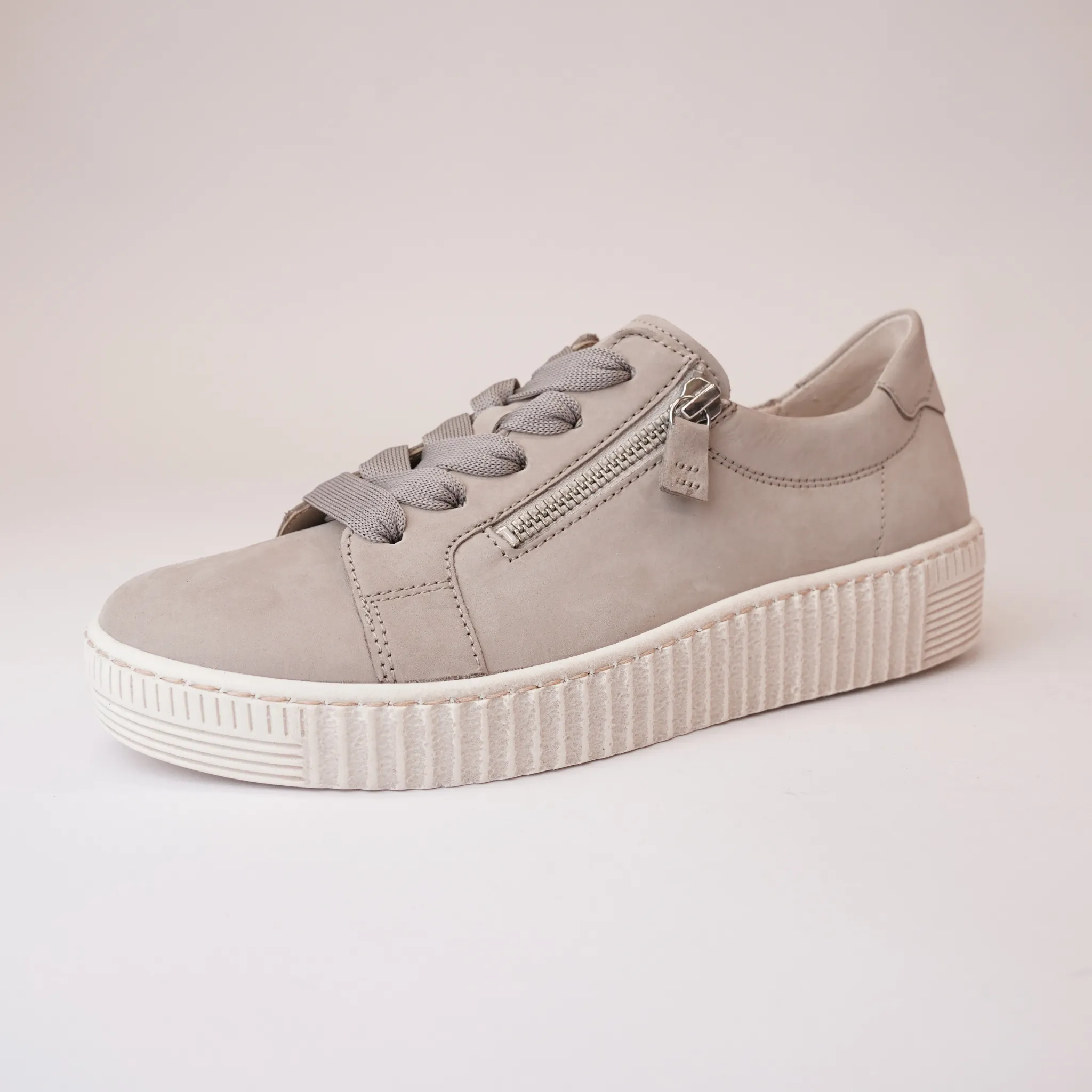 Amelia Linen Nubuck Leather Sneakers