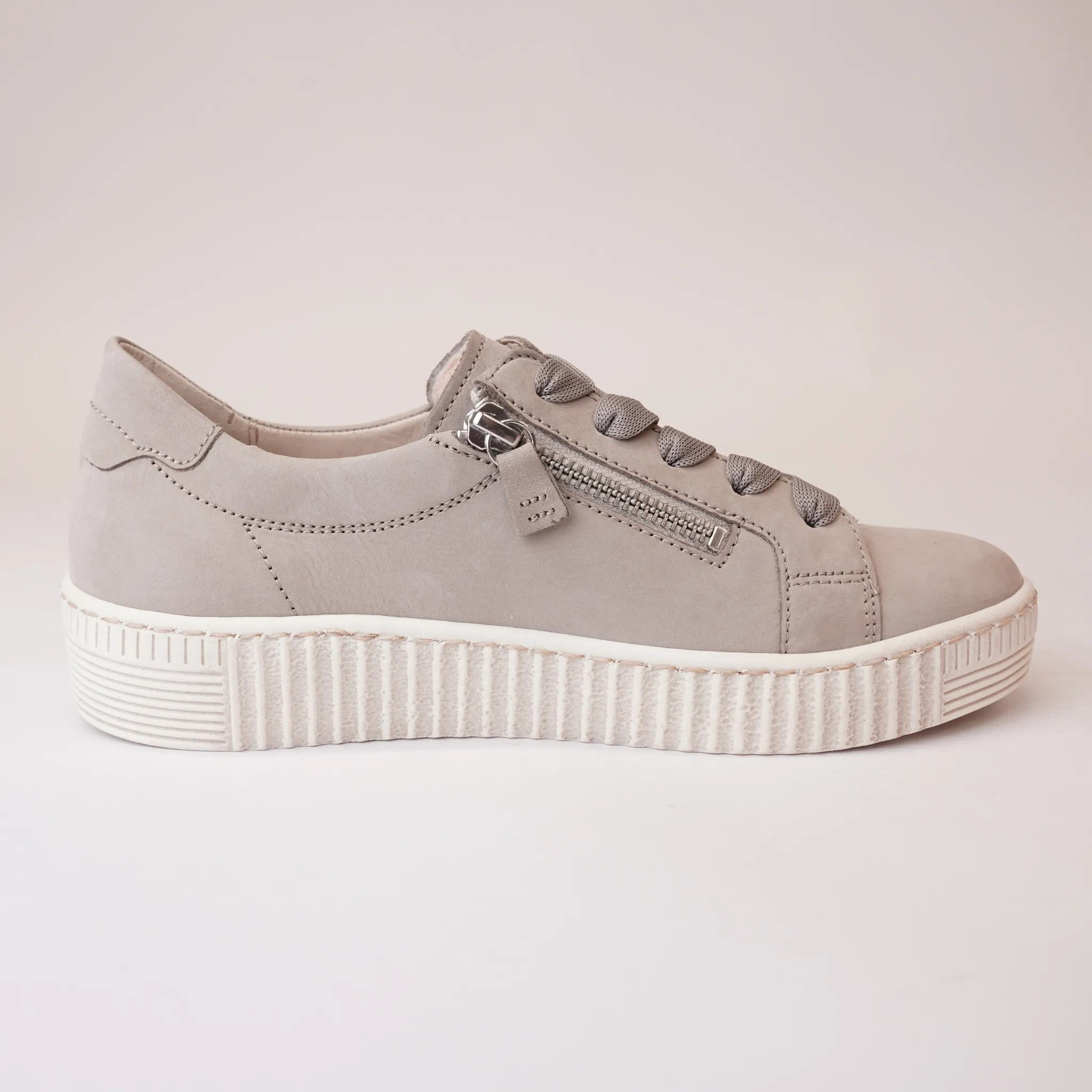 Amelia Linen Nubuck Leather Sneakers