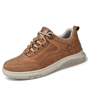 Angelo Ricci™ Genuine Leather Suede Sneakers