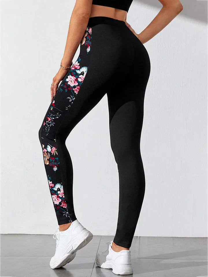 *APP EXCLUSIVE* Floral Print Wide Waistband Pants