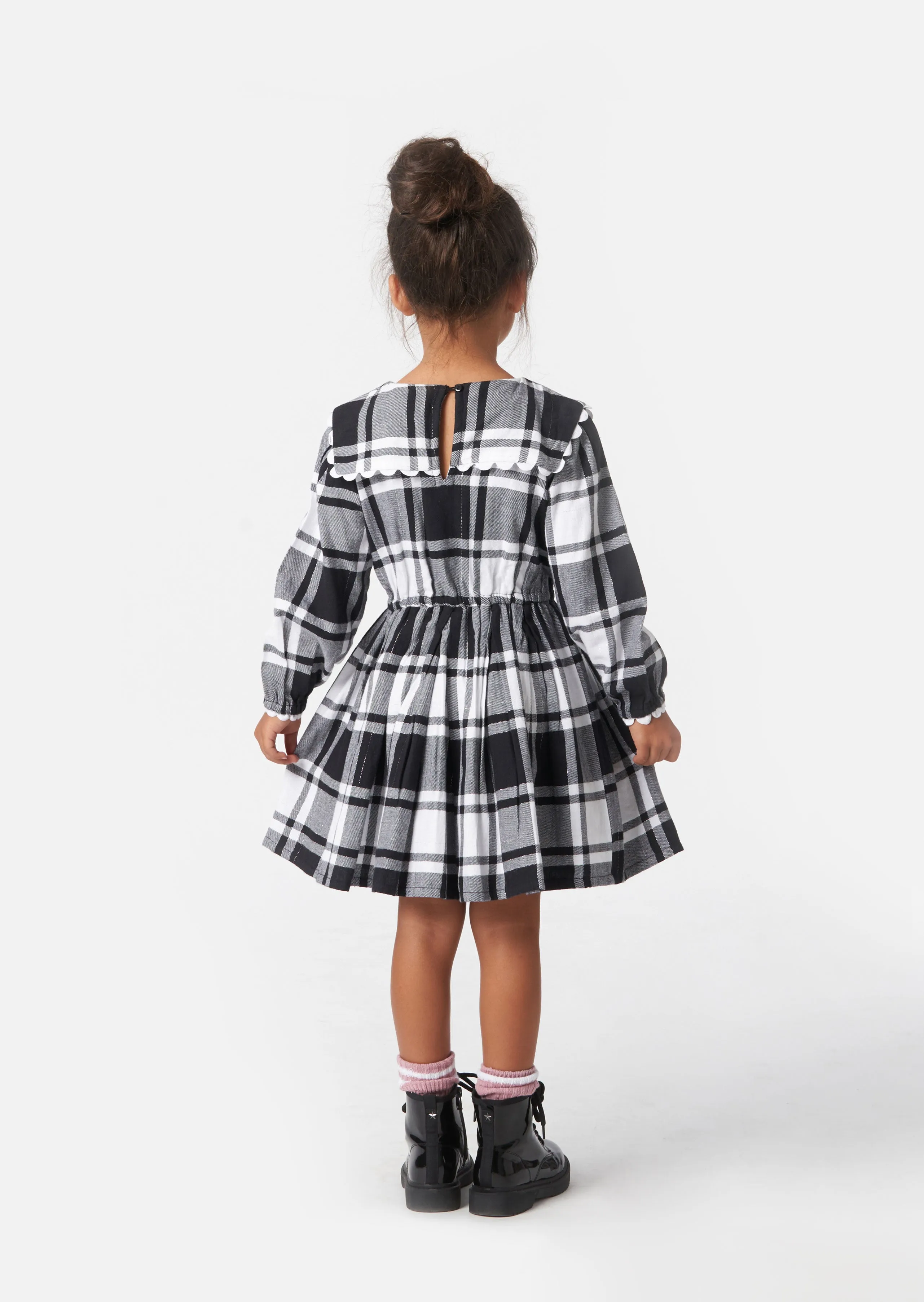 Ashley Collared Check Dress