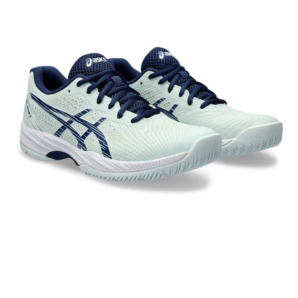 Asics Gel Game 9 Tennis Shoe - Pale Mint/Blue Expanse