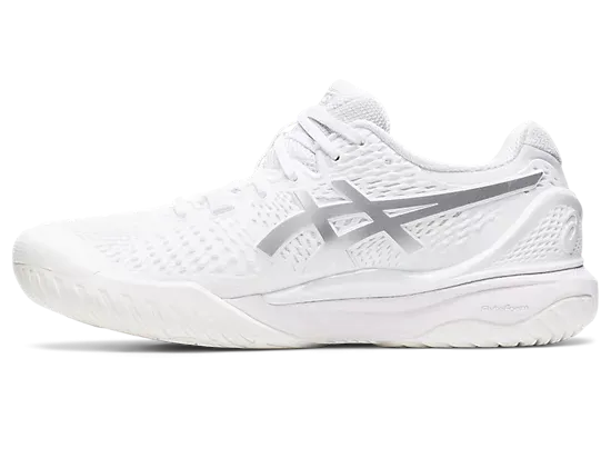 Asics Gel-Resolution 9 Women - White/Pure silver