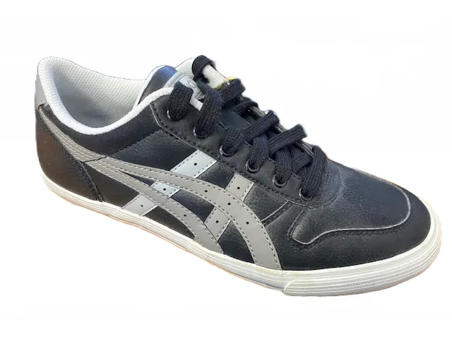 Asics scarpa sneakers per ragazzi Aaron C9P0Y 9011 nero grigio