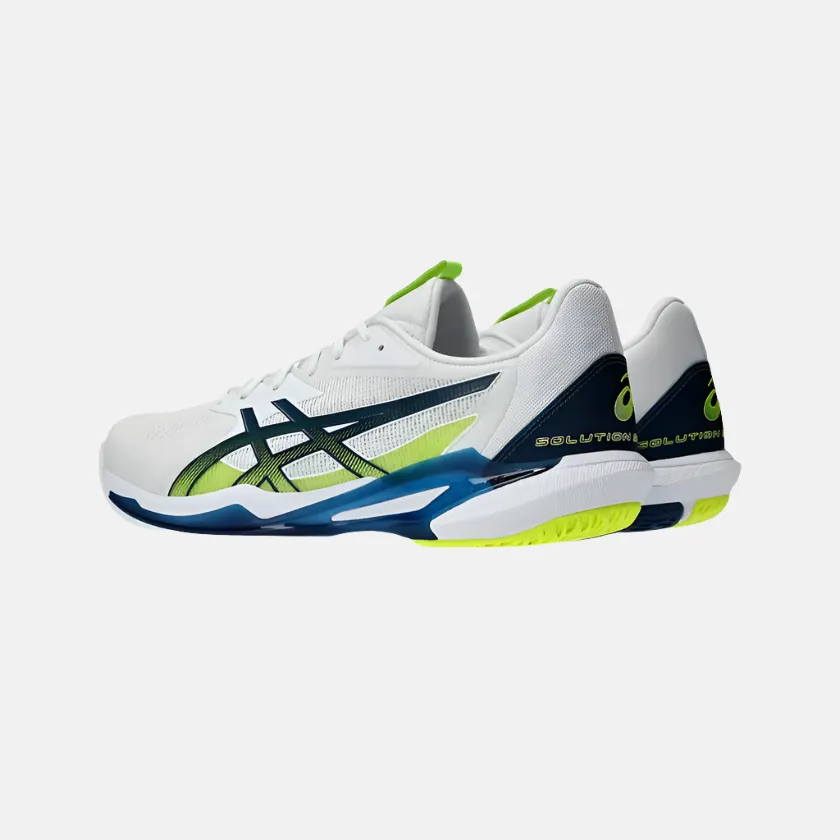 Asics Solution Speed 3 Men's Tennis Shoes - White/Mako Blue