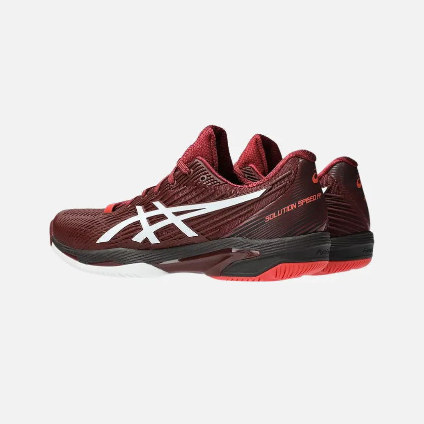 Asics Solution Speed FF 2 Men's Tennis Shoes - Antique Red/White