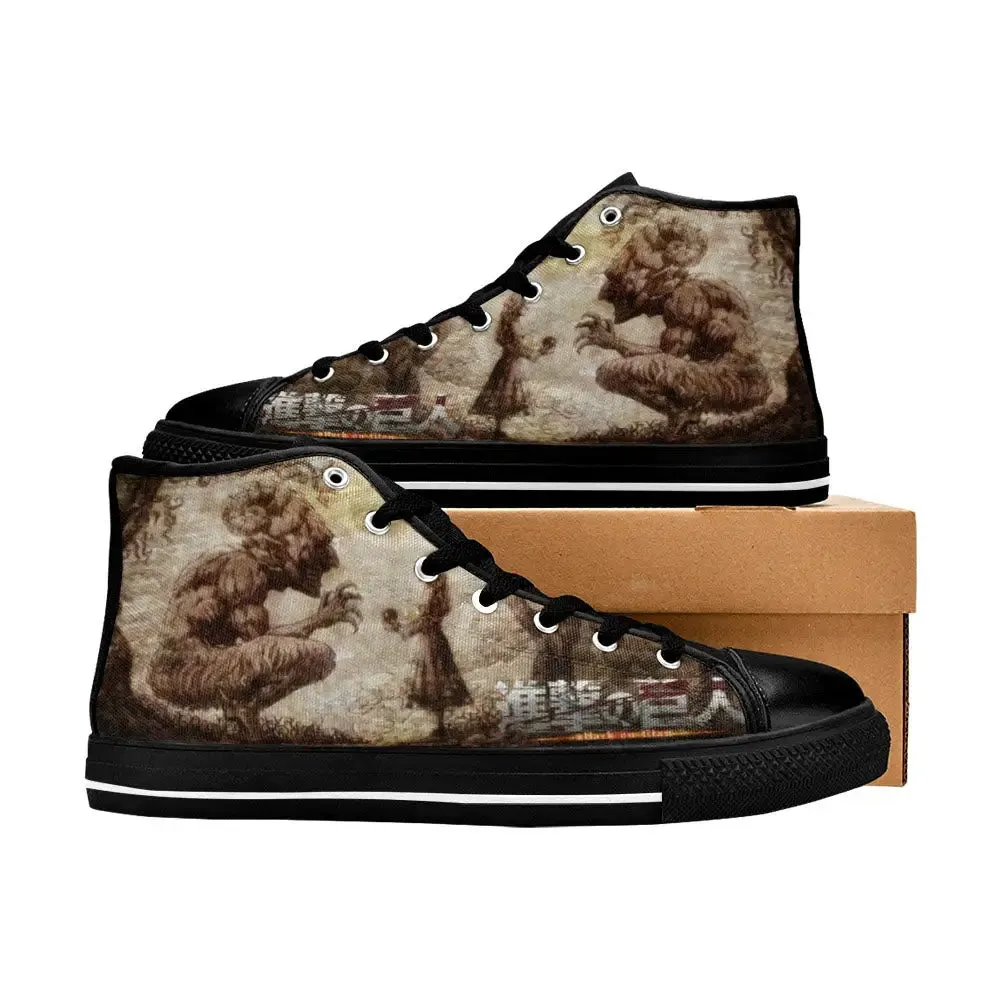 Attack On Titan Story Ymir Fritz Shoes High Top Sneakers for Kids and Adults