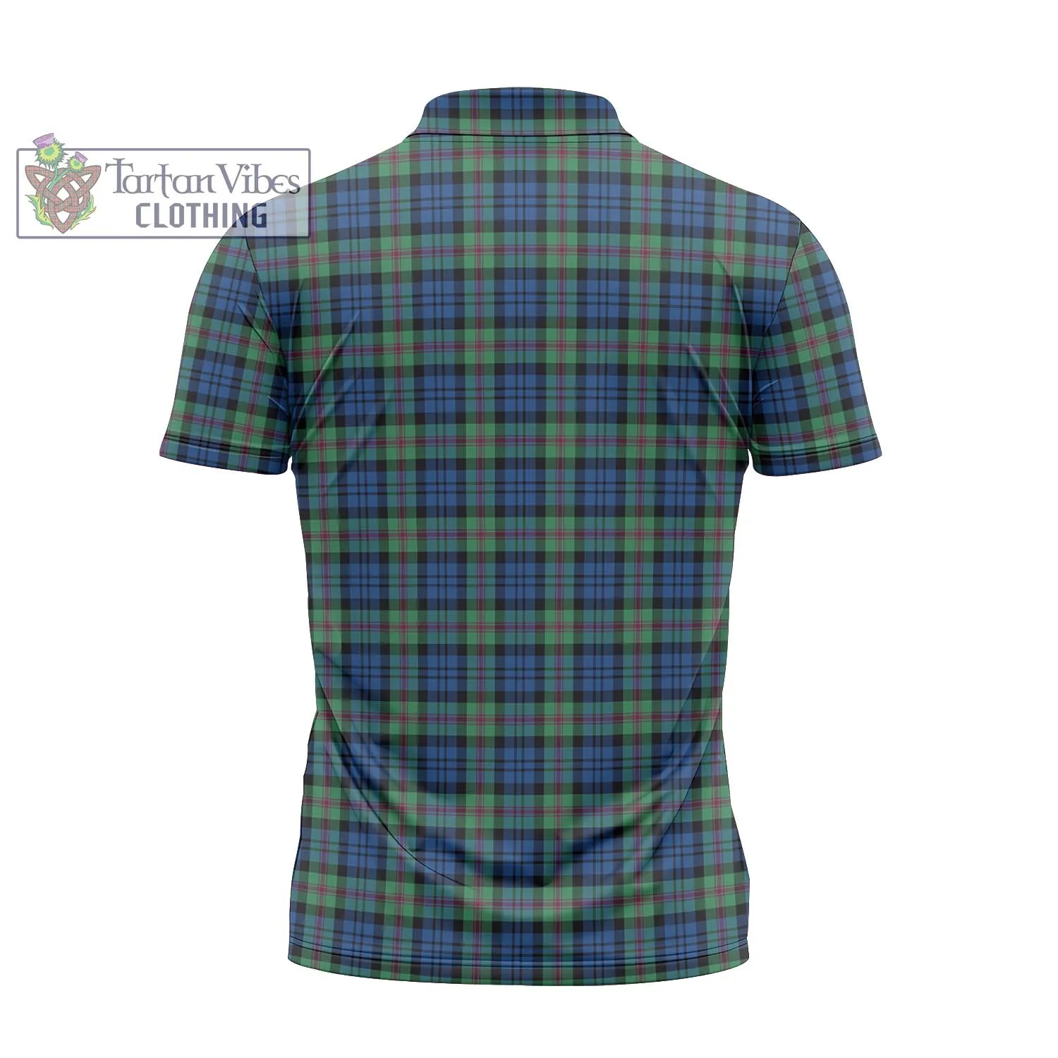 Baird Ancient Tartan Zipper Polo Shirt