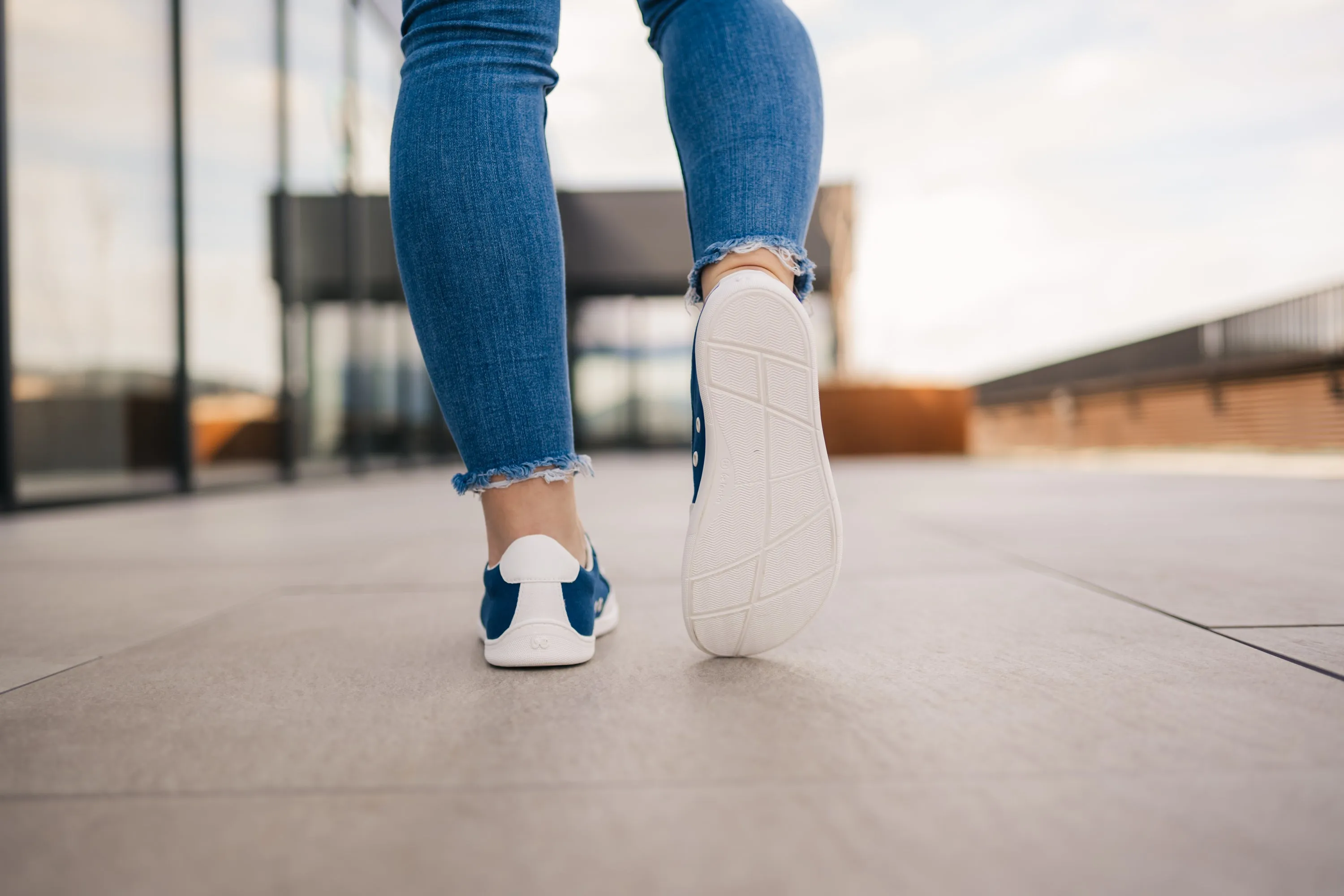 Barefoot Sneakers Be Lenka Rebound - Dark Blue & White Clearance