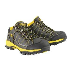 Bazalt MBM9120 Men's Black and Yellow Water and Frost Proof Leather Outdoor Lace-Up Shoes