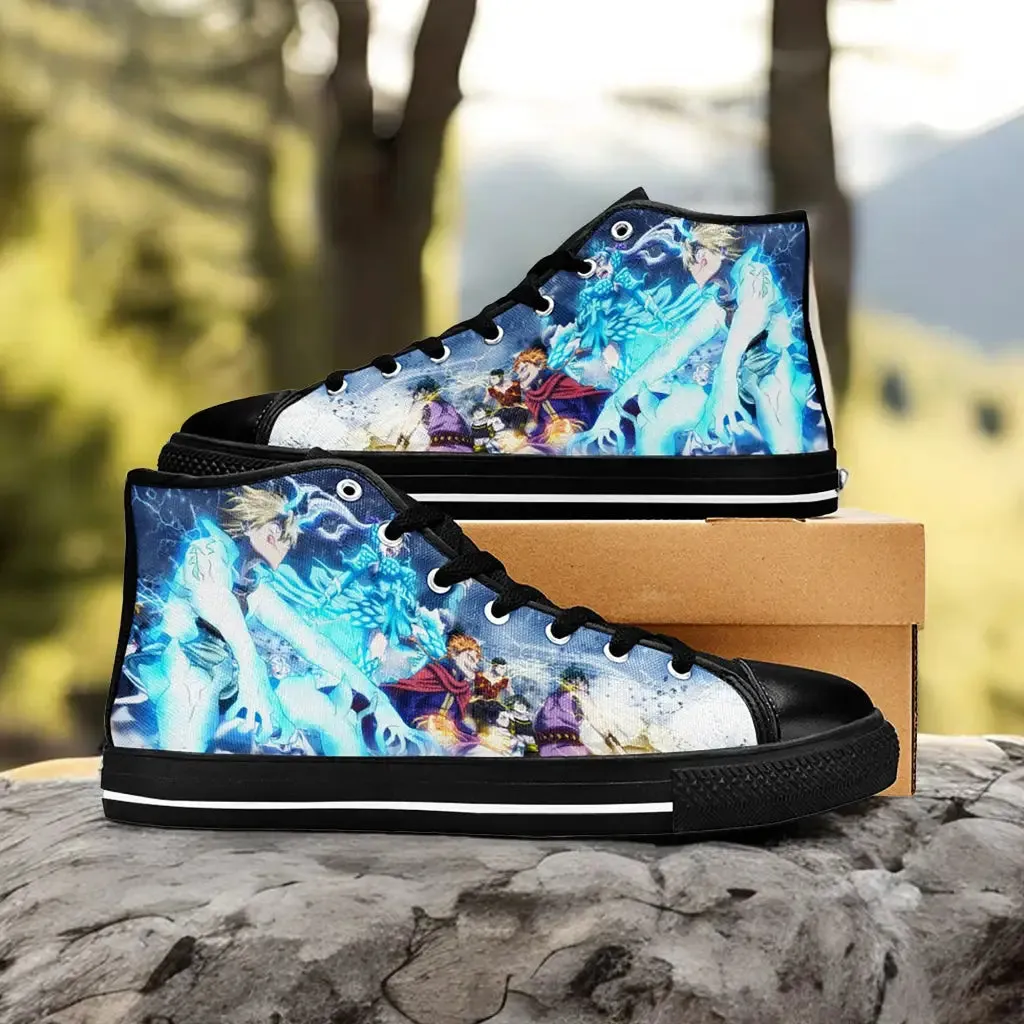 Black Clover Black Bull Shoes High Tops Sneakers for Kids and Adults