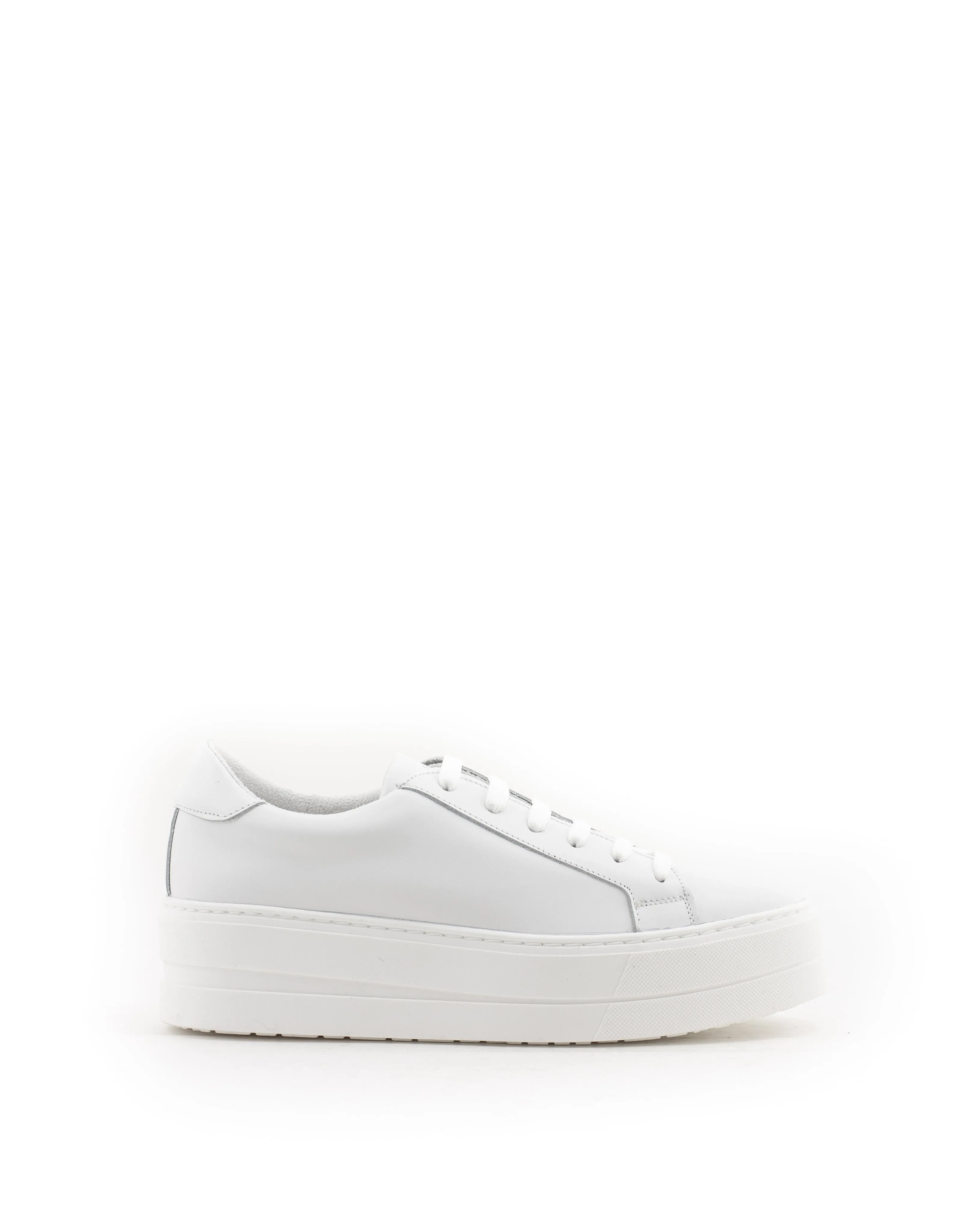 Bos & Co — Maya Platform Sneaker - White Leather